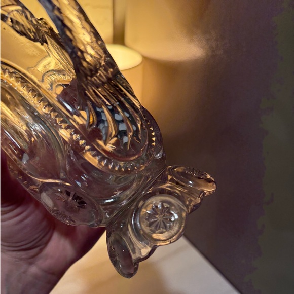 Vintage L.E. Smith Moon and Stars Pitcher and Small Bowl - Picture 10 of 15